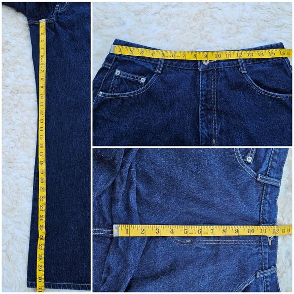 Straight Leg Jeans Plus Size 14 Avg Dark Wash Cotton Denim Venezia High Rise - Picture 7 of 10